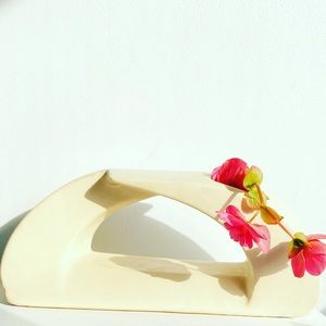 Asymmetrical Art Deco Style Curve Arched Vase